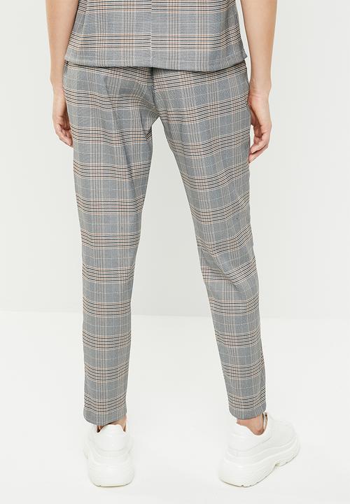 Superbalist - Tapered drawstring trouser - brown & grey