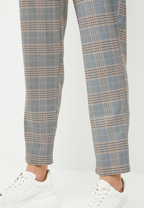 Superbalist - Tapered drawstring trouser - brown & grey