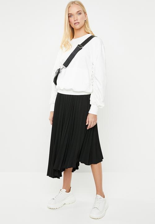 Superbalist - Rouched sleeve sweat - cream
