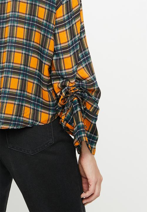 Superbalist - Hi neck with blouson & drawcord detail - multi