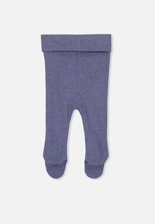 Cotton On - The footed rib legging - navy