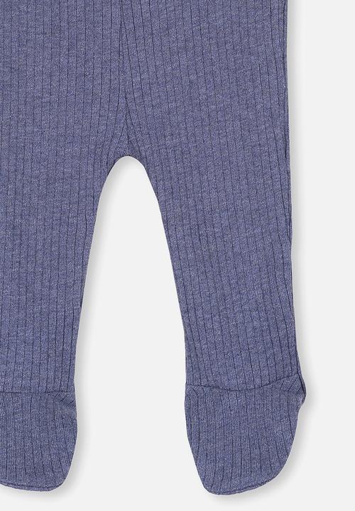 Cotton On - The footed rib legging - navy