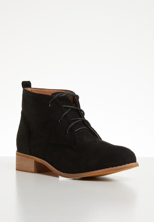 Superbalist - Lace up ankle boots - black