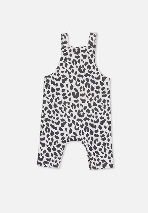 Cotton On - Logan overall - white & black