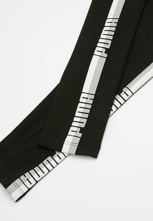 PUMA - Tape leggings - black & white