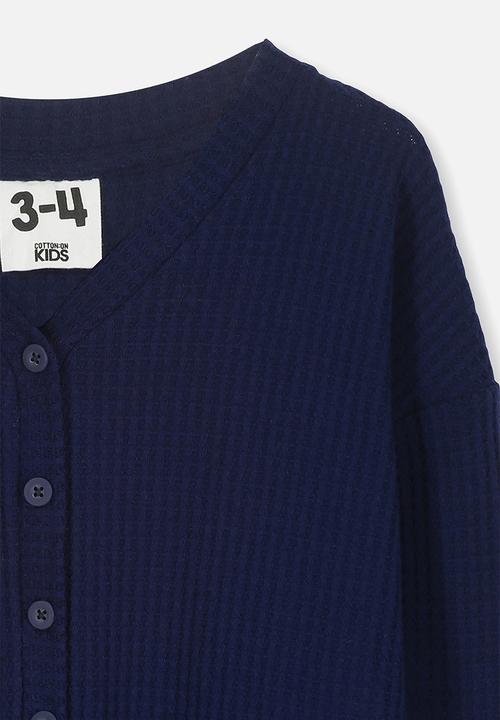 Cotton On - Bexley button through top - navy