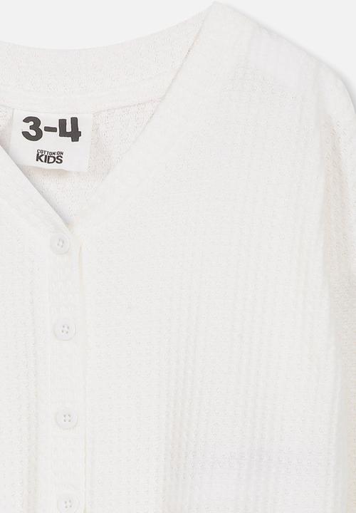 Cotton On - Bexley button through top - white