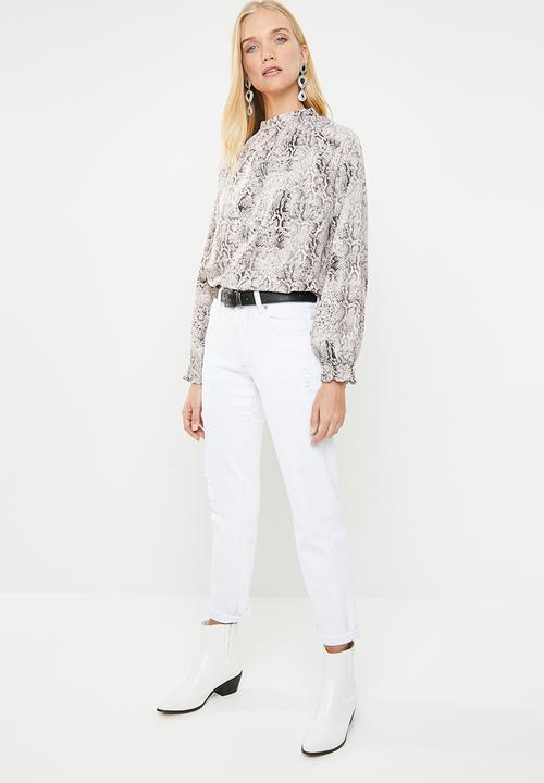 Cotton On - High rise 90's stretch jean - white