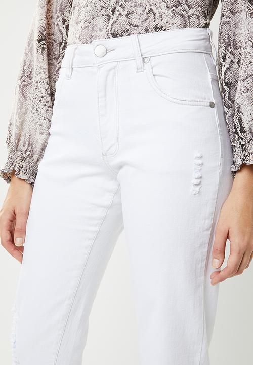 Cotton On - High rise 90's stretch jean - white