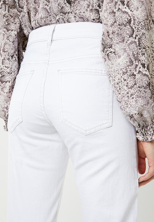 Cotton On - High rise 90's stretch jean - white