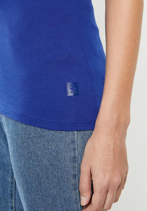 G-STAR - Graphic 26 slim compact jersey tee - blue