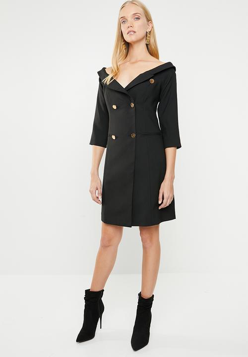 STYLE REPUBLIC - Double breasted blazer dress - black