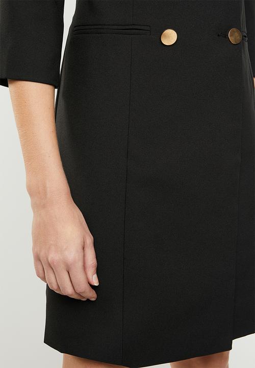 STYLE REPUBLIC - Double breasted blazer dress - black