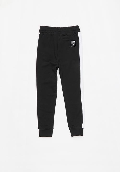 PUMA - Classic t7 track pants - black & white