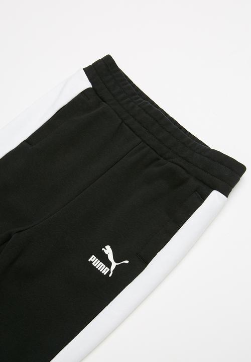 PUMA - Classic t7 track pants - black & white