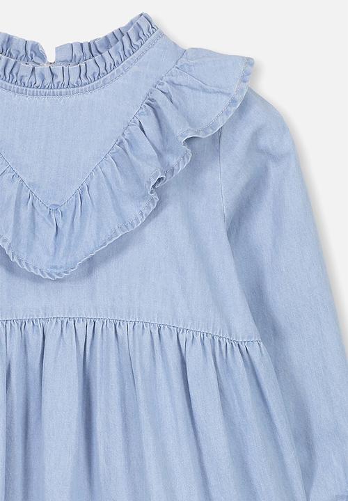 Cotton On - Laura long sleeve dress - blue