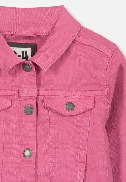 Cotton On - Daisy denim jacket - pink