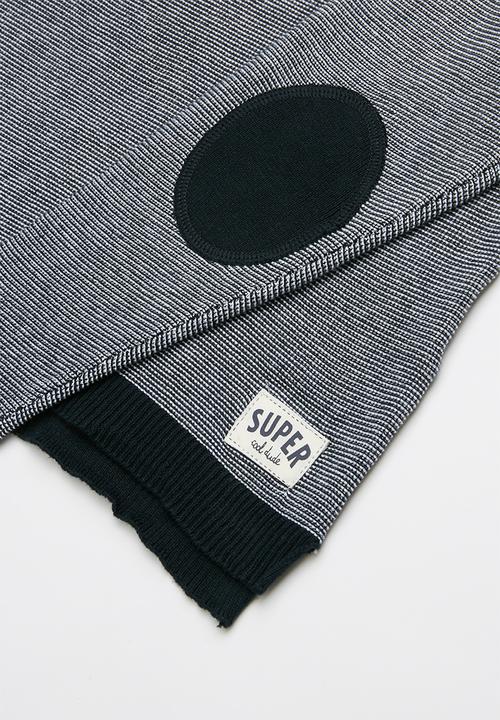 Name It - Tabon ls knit top - white & navy 