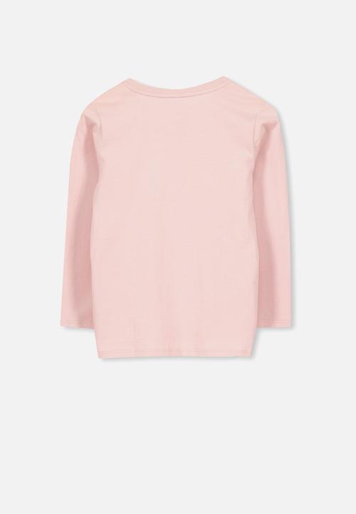 Cotton On - Stevie long sleeve embellished tee - pink