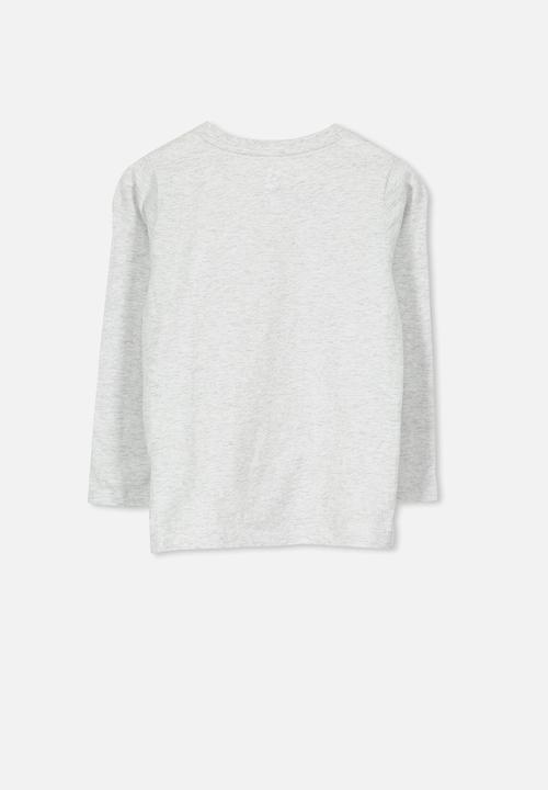 Cotton On - Stevie long sleeve embellished tee - grey