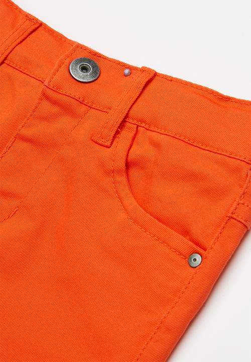 Name It - Theo skinny chino pants - orange 
