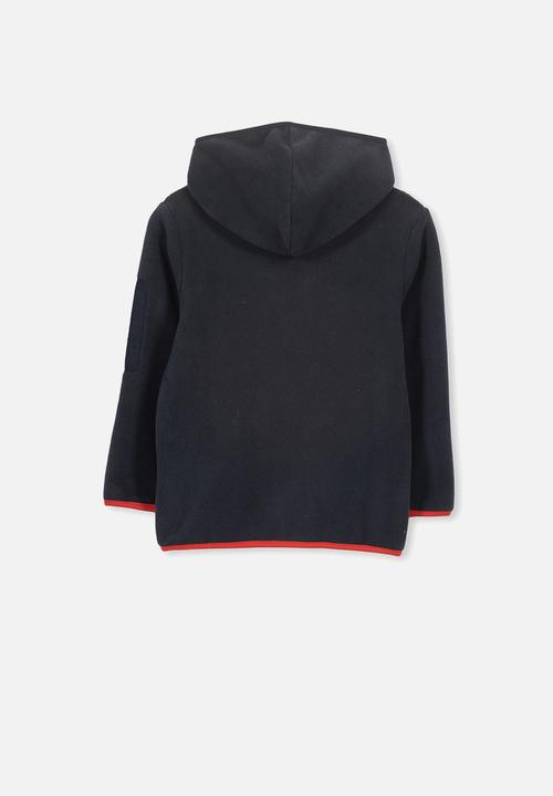 Cotton On - Packer hoodie - black & red