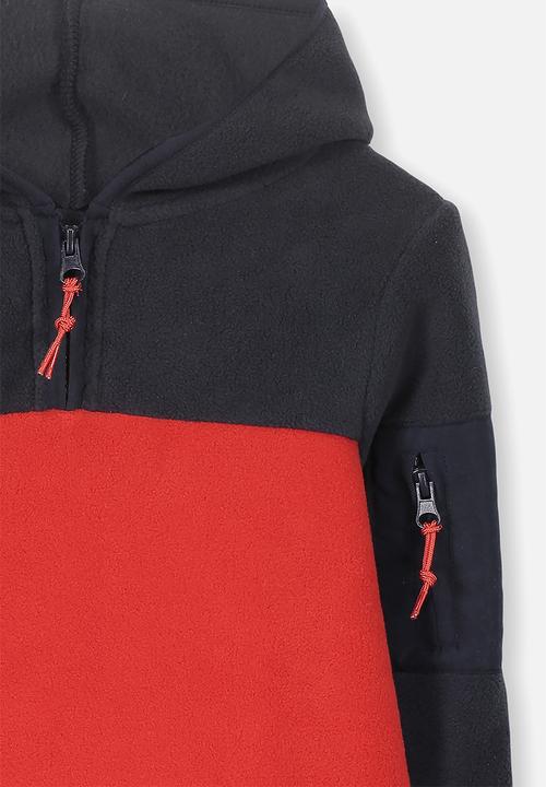 Cotton On - Packer hoodie - black & red