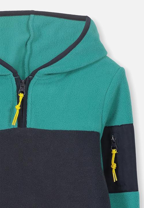 Cotton On - Packer hoodie - navy & turquoise