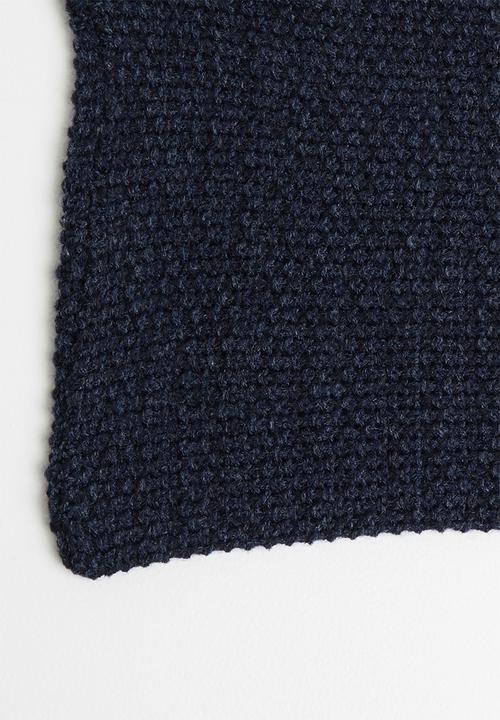 Superbalist - Moss stitch scarf - navy