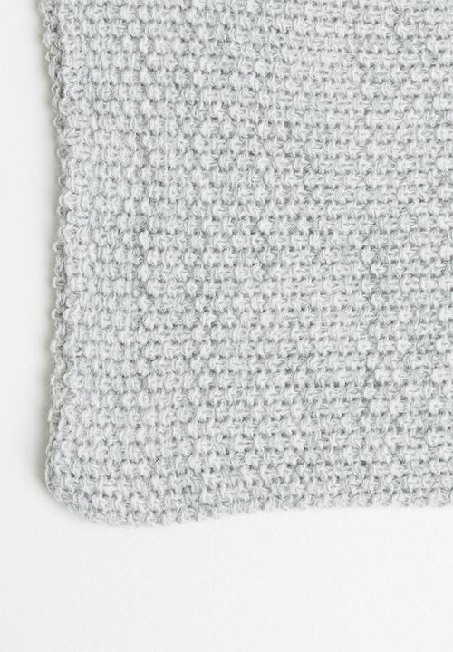 Superbalist - Moss stitch scarf - grey
