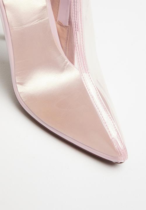 Plum - Translucent ankle boot - light pink