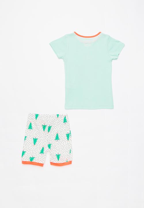Cotton On - Joshua short sleeve santa pirate pyjama set - multi