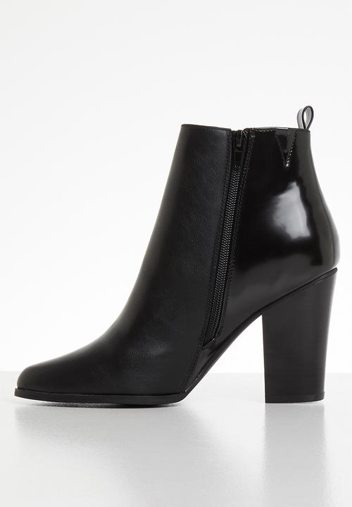 ONLY - Zip heeled bootie - black