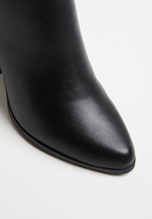 ONLY - Zip heeled bootie - black