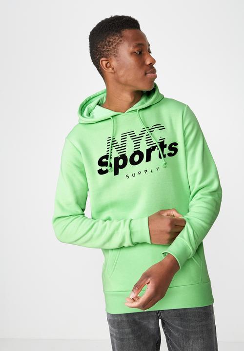 green cotton hoodie