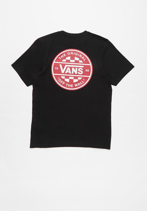 Vans - Checker co. short sleeve tee - black & red