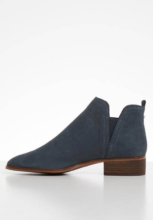 ALDO - Araecien leather boot - navy nubuck