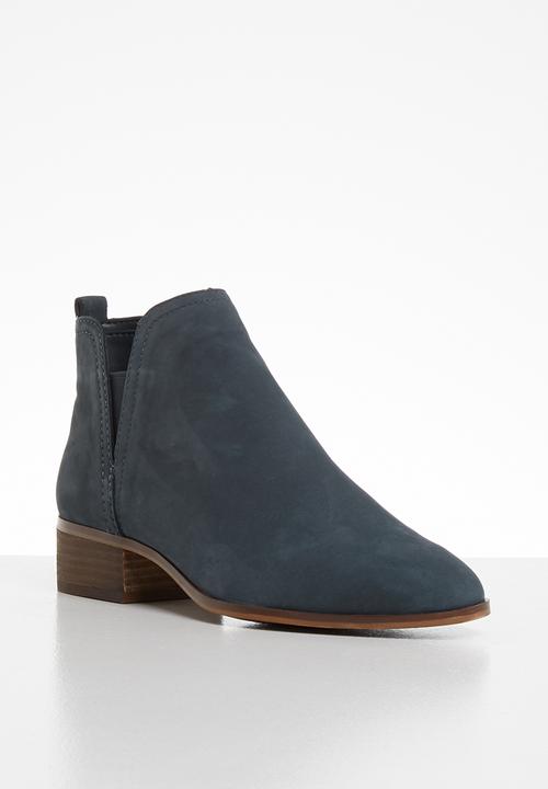 ALDO - Araecien leather boot - navy nubuck
