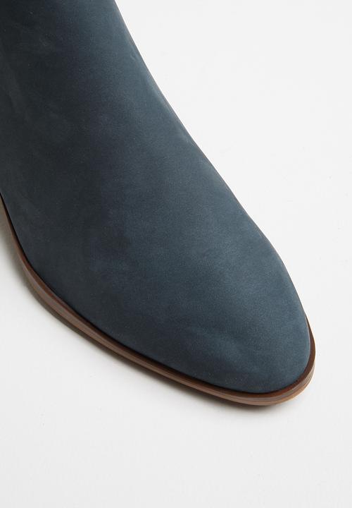 ALDO - Araecien leather boot - navy nubuck