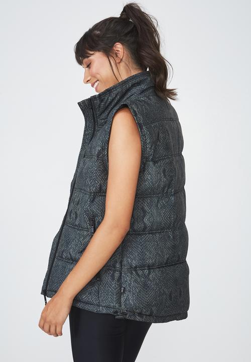 Cotton On - Jungle snake puffer vest  - grey
