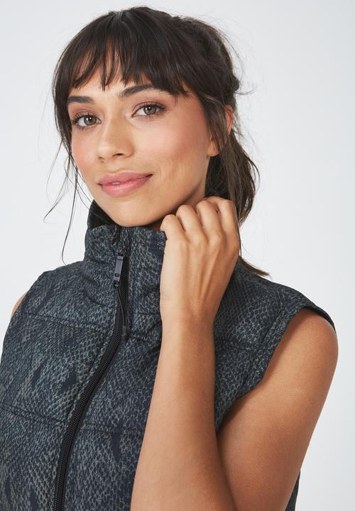 Cotton On - Jungle snake puffer vest  - grey