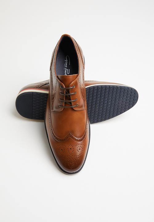 Gino Paoli - Cameroon formal lace-up brogue - tan