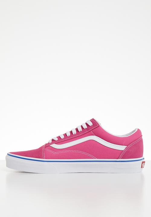 Vans - UA old skool - (suede/canvas) carmine rose & true white