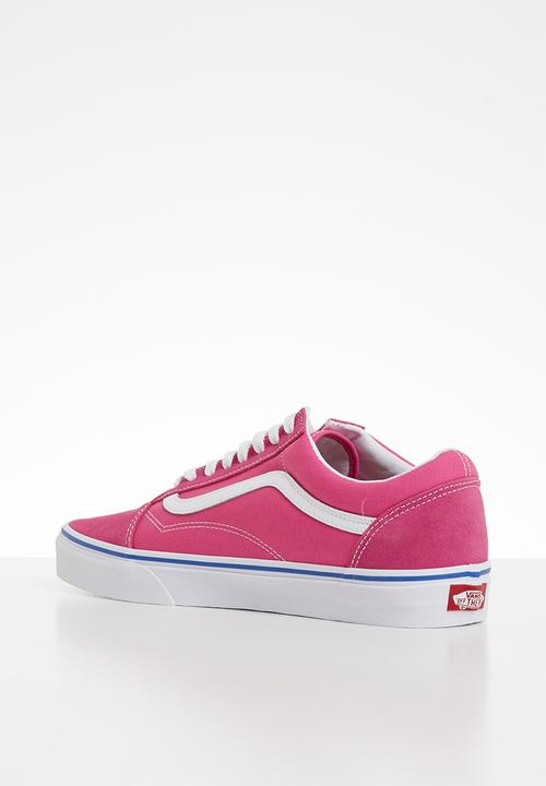 Vans - UA old skool - (suede/canvas) carmine rose & true white