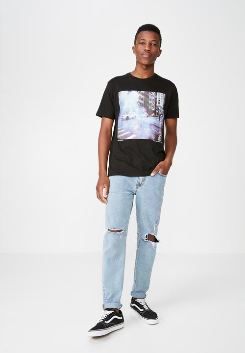 Cotton On - Cabs Tbar photo T-shirt - black