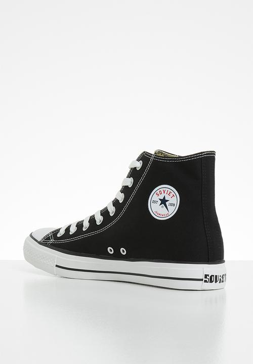 SOVIET - New Viper Hi Canvas Sneakers Black