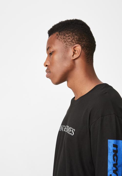 Cotton On - Stranger tbar long sleeve tee - black