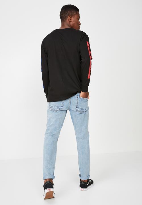 Cotton On - Stranger tbar long sleeve tee - black