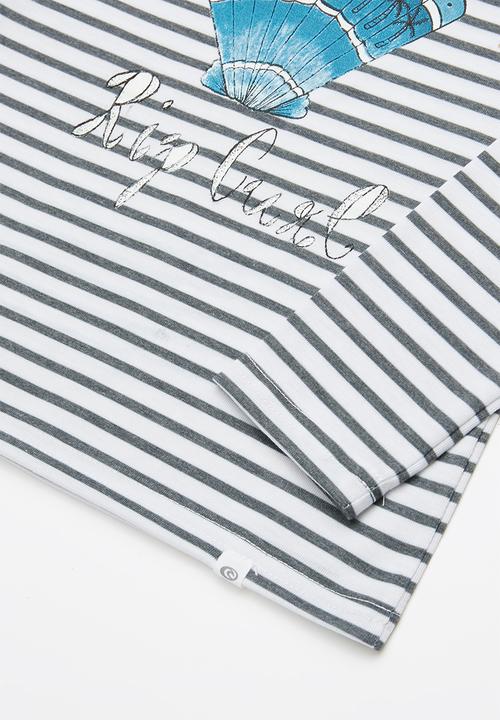 Rip Curl - Mini spirit long sleeve tee - white & black