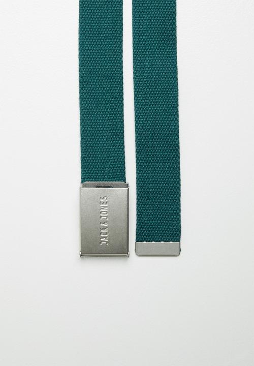Jack & Jones - Solid woven belt - deep teal